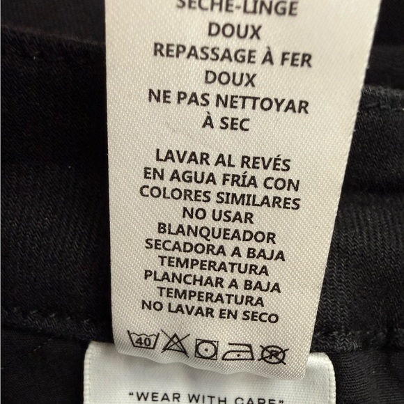 VTG GOOD AMERICAN Jeans Ultra High Rise Skinny Black165 Style GC213T Size 00-4 - Picture 11 of 11